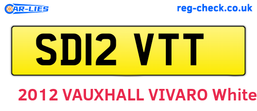 SD12VTT are the vehicle registration plates.