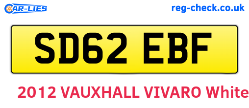SD62EBF are the vehicle registration plates.