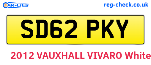 SD62PKY are the vehicle registration plates.