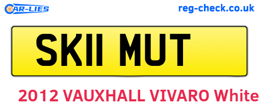 SK11MUT are the vehicle registration plates.