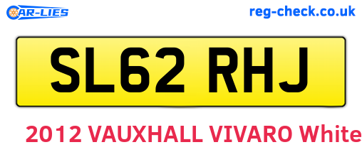 SL62RHJ are the vehicle registration plates.
