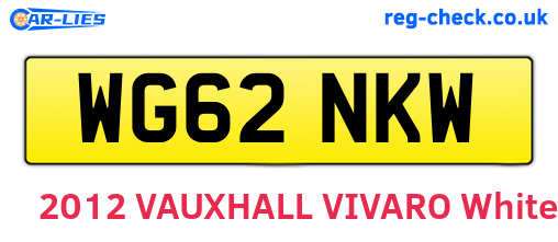 WG62NKW are the vehicle registration plates.
