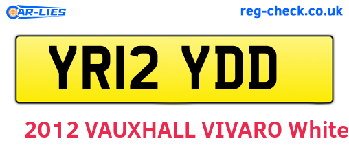 YR12YDD are the vehicle registration plates.