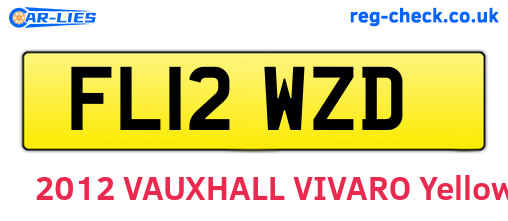 FL12WZD are the vehicle registration plates.