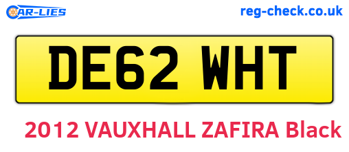 DE62WHT are the vehicle registration plates.