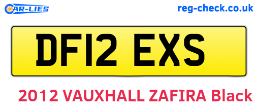 DF12EXS are the vehicle registration plates.