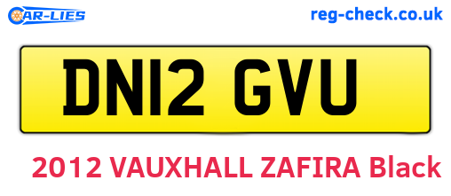 DN12GVU are the vehicle registration plates.