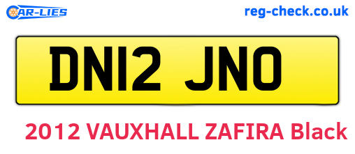 DN12JNO are the vehicle registration plates.