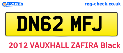 DN62MFJ are the vehicle registration plates.