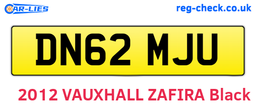DN62MJU are the vehicle registration plates.