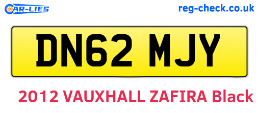 DN62MJY are the vehicle registration plates.