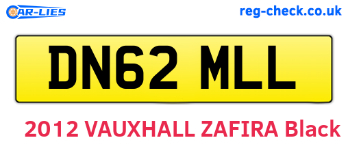 DN62MLL are the vehicle registration plates.