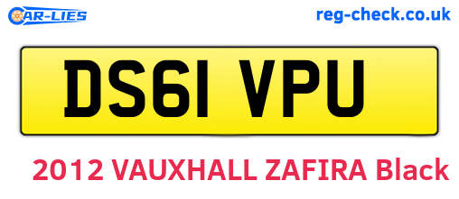 DS61VPU are the vehicle registration plates.