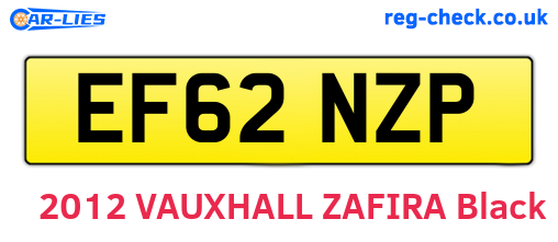 EF62NZP are the vehicle registration plates.