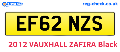 EF62NZS are the vehicle registration plates.
