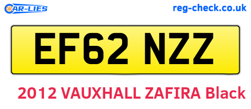 EF62NZZ are the vehicle registration plates.