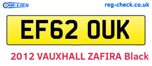 EF62OUK are the vehicle registration plates.