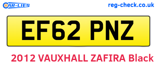 EF62PNZ are the vehicle registration plates.