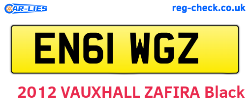 EN61WGZ are the vehicle registration plates.