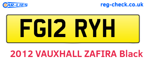 FG12RYH are the vehicle registration plates.