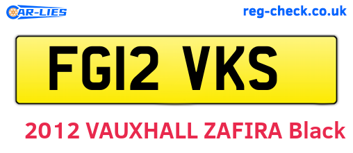 FG12VKS are the vehicle registration plates.
