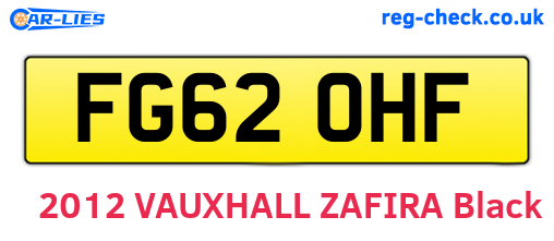 FG62OHF are the vehicle registration plates.