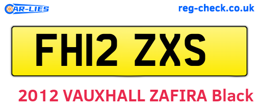 FH12ZXS are the vehicle registration plates.