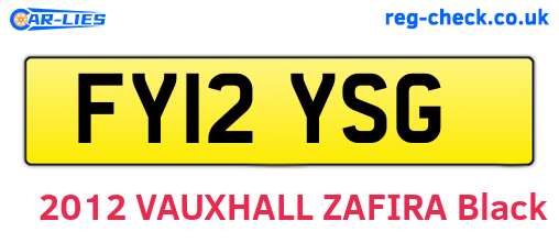 FY12YSG are the vehicle registration plates.