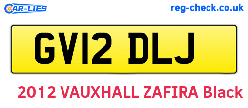GV12DLJ are the vehicle registration plates.