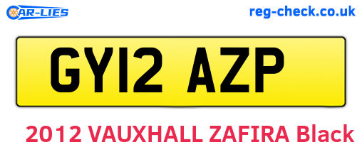GY12AZP are the vehicle registration plates.