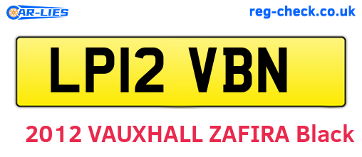LP12VBN are the vehicle registration plates.