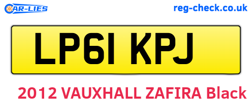 LP61KPJ are the vehicle registration plates.