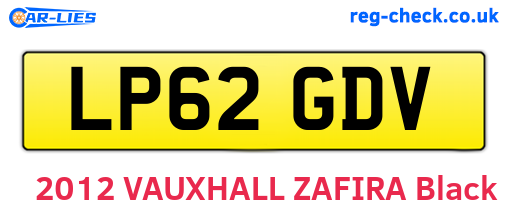 LP62GDV are the vehicle registration plates.