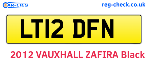 LT12DFN are the vehicle registration plates.