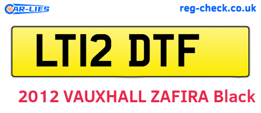 LT12DTF are the vehicle registration plates.