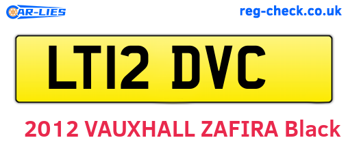 LT12DVC are the vehicle registration plates.
