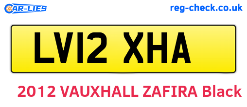 LV12XHA are the vehicle registration plates.