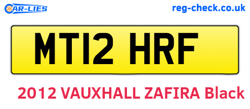 MT12HRF are the vehicle registration plates.