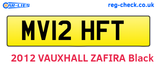 MV12HFT are the vehicle registration plates.
