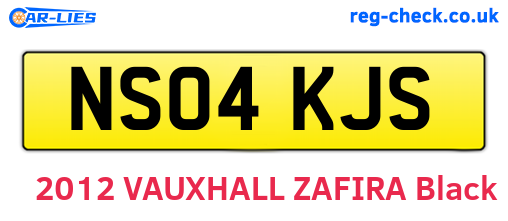 NS04KJS are the vehicle registration plates.