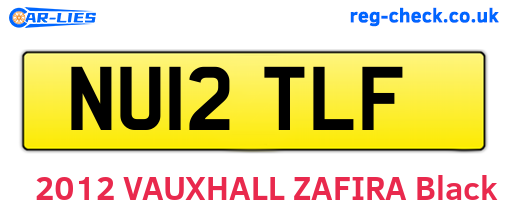 NU12TLF are the vehicle registration plates.