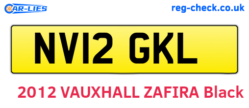 NV12GKL are the vehicle registration plates.