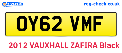 OY62VMF are the vehicle registration plates.