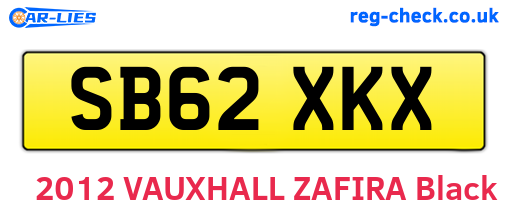 SB62XKX are the vehicle registration plates.