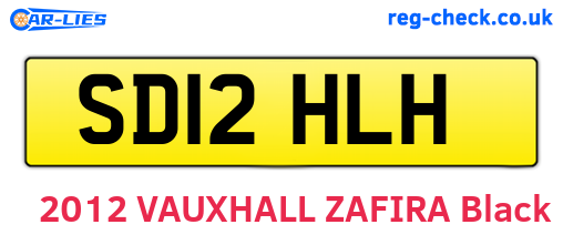SD12HLH are the vehicle registration plates.