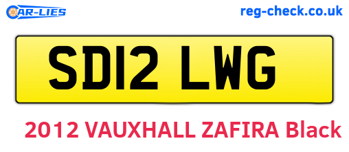 SD12LWG are the vehicle registration plates.