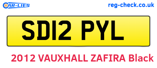 SD12PYL are the vehicle registration plates.