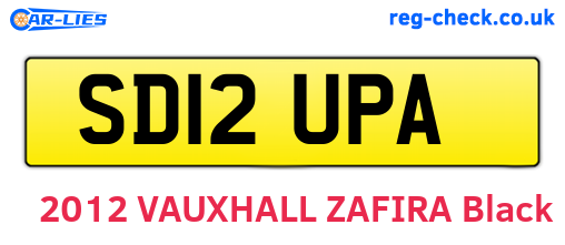 SD12UPA are the vehicle registration plates.