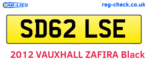 SD62LSE are the vehicle registration plates.