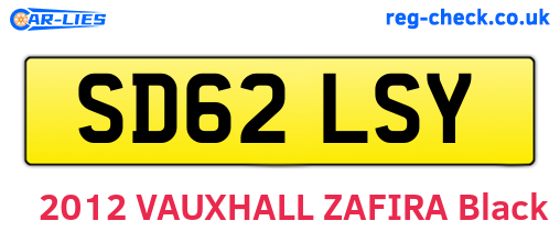 SD62LSY are the vehicle registration plates.